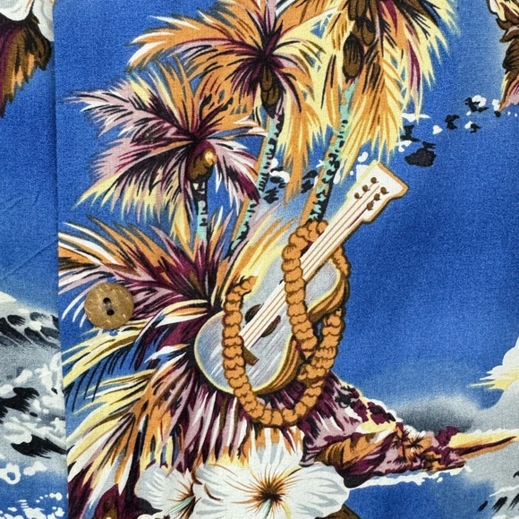 Hilo Hattie Size 2XL Hawaiian Camp Shirt Button Up Rayon Beach Island Resort - Picture 6 of 7